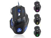 Malloom 5500 DPI 7 Buttons Wired LED Optical USB Computer Gaming Mouse Mice For Pro Mouse Gamer