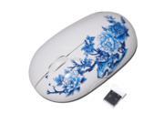 china Blue and white china porcelain gift 2.4GHZ wireless mouse personality gift wireless mouse