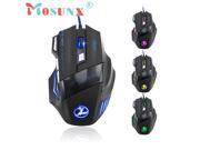 5 million cycle 5500 DPI 7 Button LED Optical USB Wired Gaming Mouse Mice For Pro Gamer 1pc