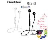 Fineblue MATE8 Wireless Bluetooth Audifonos Stereo Earphones Auriculares Sport Headset Running Headphones For iphone Xiaomi