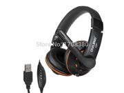 Original Ovleng Q5 Stereo USB 2.0 Stereo Headphone Headset With Mic 3.5mm For PC Laptop