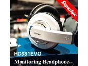 Super Promotion white color Superlux hd681evo Dynamic Semi open Professional Audio Monitoring Headphones Detachable Audio Cable