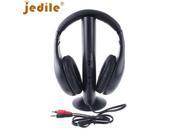 Beautiful Gift Hot 5 in 1 Hi Fi Wireless Headphones Headset for PC Laptop TV FM Radio MP3 Jan27