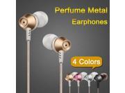 3.5mm Metal Earphone Noise Canceling Headphone Perfume Bass Headset Hifi Earbuds with mic for iPhone Phone MP3