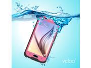 Vcloo Waterproof Case Shock Proof Case with Screen Protector Heavy Duty Protective Carrying Cover Case for Samsung Galaxy S6