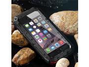 1PC WaterProof Case ShockProof Case Cover For iphone 6 6s 6 6s plus Aluminum Gorilla Glass Black Metal Phone Case