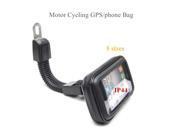 Waterproof Motorcycle Cycling GPS Bag 4 6.3 motor Rear View Mirror Mount mobile phone Case 5 inch Navigator Protective Pouch