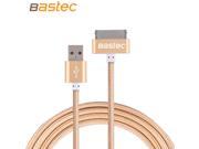 Bastec 30 pin Metal plug Nylon Braided Sync Data USB Cable for iphone 4 4s iPad 2 3 with Retail Box