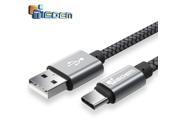 TIEGEM 2m USB 3.1 USB Type C Cable Nylon Line and Metal Plug Type C USB for Xiaomi 4C LeTV Nokia N1 Nexus 5X Nexus 6