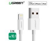 For MFi iPhone Cable 2m 1m iOS10.1 Ugreen 2.1A Fast Mobile Phone Lightning to USB Charger Data Cable for iPhone 6 iPad Air iPod