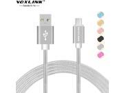 VOXLINK Micro USB Cable Braided Nylon Android Fast Sync Data USB Charging Cable For Samsung Sony Meizu XiaiMi Wire Cord