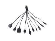 10 in 1 multi function universal usb cables for mobile phones USB Charger Cable For iphone ipad Samsung HTC Blackberry