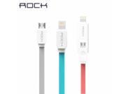 ROCK 2A USB Cable Data Sync Cable for iPhone 5s 6 6s 7 iPad Micro usb cable for Samsung Xiaomi Huawei android fast usb charger