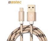Bastec Micro USB Cable with Metal shell Gold plated Connector Braided wire for Samsung Sony Xiaomi Huawei Android devices