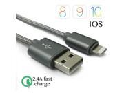 Nylon USB Charger Cable for iPhone 5 5s SE USB Cable Charger for iPhone 6 6s plus iPad iPod Power Wire Cord for iphone 5s i6