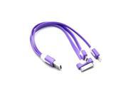 Universal Portable USB 3 in 1 Charge Cable Multi Charger Charging Cord For iPhone 5 5S 6 6S Samsung HTC Power bank