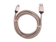 Hot 25cm 2m USB Charging Cable Metal hemp rope braided Sync Data Cord for iphone 5 5s SE 6 6s Plus