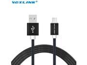 Voxlink 2M Nylon Braided Micro USB Cable Data Sync Charger usb cable For Samsung Xiaomi Huawei MEIZU Android Phones