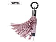 Remax Key Chain USB Cable for iPhone 5 5s 5c 6 6s 7 Plus SE Fashion Key Ring Tassel Short Fast Charging Cables 14cm