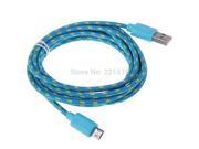 1M Nylon Braided Fabric Flat v8 v9 Universal Micro USB Data Sync Cable Charging Cord For Samsung Cable For HTC Cable For LG
