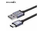 BlitzWolf 2.4A USB Type C Reversible Braided Data Cable 3.33ft 1m USB 2.0 A Male to USB 3.1 Type C Male