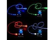 Visible LED Light Micro USB Charger Data Sync Cable for iPhone 6 USB Cable Cords Wire Mobile Phone Cables for Samsung Galaxy S6