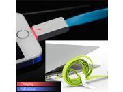 High Speed Visible LED Data Sync USB Charging Cable Cords for Samsung S6 S7 A5 Edge Android For iPhone 7 6s 6 Plus 5 5s iOS 10