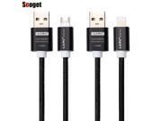 Seoget 1M mobile phone data cable MicroUSB charging cable data lines Nylon Charging Charger For iPhone Samsung Huawei Meizu LG