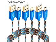 Fast Charging usb cable VOXLINK Micro USB USB C Charger Data Sync Cable for iPhone 6 6s plus 5s 7 Samsung Sony HTC LG More