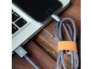 2016 Hand sewn Cowboy Leather Charging Charger Data Sync USB Cable for IOS 9 iPhone 5 5s 5c 6 6S 6 Plus 6S Plus Android phone 1M