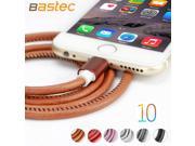 Bastec Super Strong Leather Metal Plug 20CM 100CM Micro USB Cable for iPhone 6 6s Plus 5s 5 Samsung galaxy s6 etc