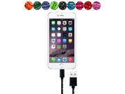 20cm 2M short 8Pin to Nylon USB Charger Data Sync Adapter Cable Cords Wire For iPhone 7 6 6s Plus 5 5c 5s iOS 10