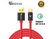 TIEGEM 2m USB 3.1 Type C cable USB C Charger Cable for Huawei p9 OnePlus 2 ZUK Z1 Z2 NEXUS 5X 6P USB C Fast Charging Cable