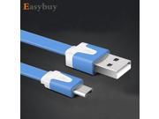 1M Noodle Flat wire Data Charger V8 Micro USB charging Cable For iPhone 7 6 s 5s se Samsung S6 s5 S4 S3 HTC Xiaomi Huawei phone