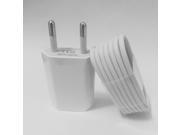White EU Plug Wall Power Charger Adapter USB Charging Cable For Apple Iphone 6 6S 5 5S 5C SE 7 7 PLUS Ipad Air Phone Cable