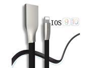 3D Zinc Alloy i6 USB Cable for iPhone 6 6S Plus Charger Power Cord for iPhone 5 5s SE iPad 4 iphone6 8 Pin 3Ft Adapter Wire