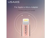 USAMS Micro Cable to Light For iPhone Micro Usb Adapter Charging Data Sync Cable for iPhone iPad