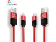 CinkeyPro Micro USB Cable For iPhone iPad Samsung XiaoMi 1M Aluminum Mobile Phone Cables Data Charging Charger