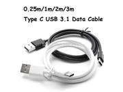2M Universal USB 3.1 Type C Charging Cable Type C USB Sync Charger Data Cable For Nexus 5X 6P OnePlus 2 LG G5