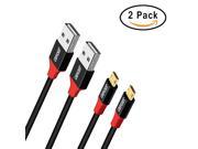 2 Pack Micro USB Cable Reversible Quick Charge USB A Male to Micro USB Charger Data Cable for Xiaom Samsung Note 5 LG Android