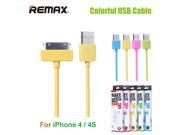 2016 REMAX 30 pin USB Cable for iPhone 4 4S Colorful Charging Cable for iPad 2 3 Fast Charge Data Sync