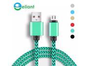 ElANT Micro USB Cable Braid Metal Plug Data Sync Charging Cables 1M 0.3m for Android Mobile Phone Samsung Xiaomi Huawei HTC