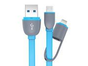 est Colorful Micro USB Cable 2 in 1 Sync Data Charging USB Cable for iPhone 5 5s 6 plus Samsung Xiaomi HTC Sony