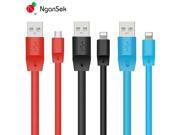 NganSek Colorful Cable Usb Cable Data Line for iPhone 7 Plus 6 6s Plus iPad mini Samsung Sony USB Xiomi Cable Car Charger Cable