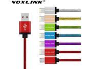 VOXLINK 2 in 1 USB Cables For iPhone 7 7 plus 6 6s 6 plus 5 5s Samsung HTC Xiaomi Multifunction Micro USB 8 PIN Charger Cables
