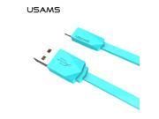 USAMS Rhombus Flat USB Cable for iPhone 1M Charging Mobile Phone Cable For iPhone iPad iPod phone charger cable