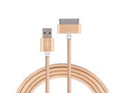 1M 1.5M 150CM 100CM 30 pin Metal plug Nylon Braided Sync Data USB Cable For iphone 4 4S 3GS iPad 1 2 3