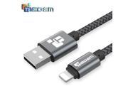 TIEGEM 5V2A Nylo USB Charger cable Fast Charging Adapter Power Bank 8 pin Cable For iphone 5 5S 6 6s 7 Plus SE Data Wire