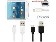 0.25M 1M 0.25 1 2 Meter 5V 2A Micro USB to USB 2.0 Fast Charging Cable Charger Cabel for Phone Galaxy j7 j5 j3 Meizu m3s mini