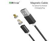 Mantis magnetic charger braided cable for iphone 6 6s 7 for iphone7 micro USB cable for xiaomi for sumsang fast charging cable